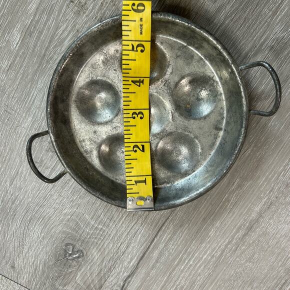 Vintage Escargot Tray- mini- decor vanity silver toned tray France unique - Picture 3 of 5